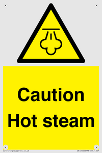 Caution Hot steam